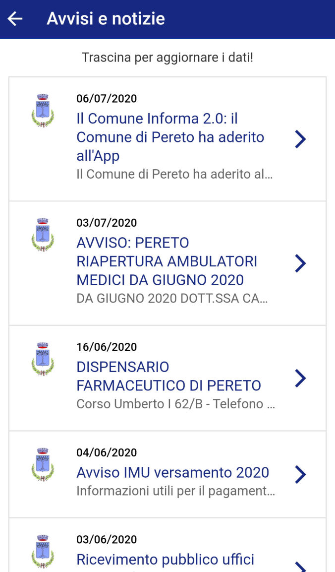 Il Comune informa 2.0 - Avvisi e notizie